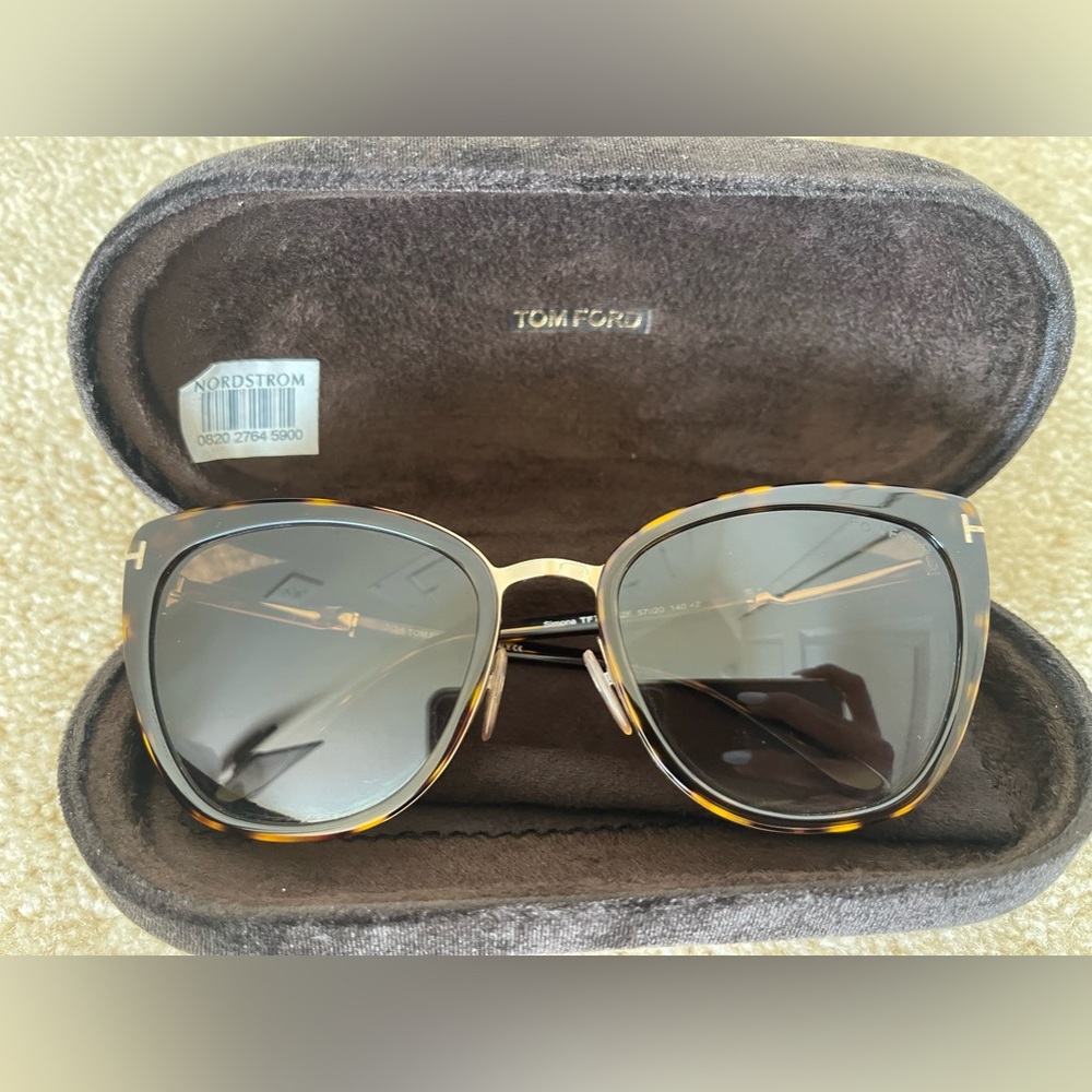 Tom Ford Simona 56mm cat eye sunglasses